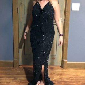 laurence kazar formal sequins dress